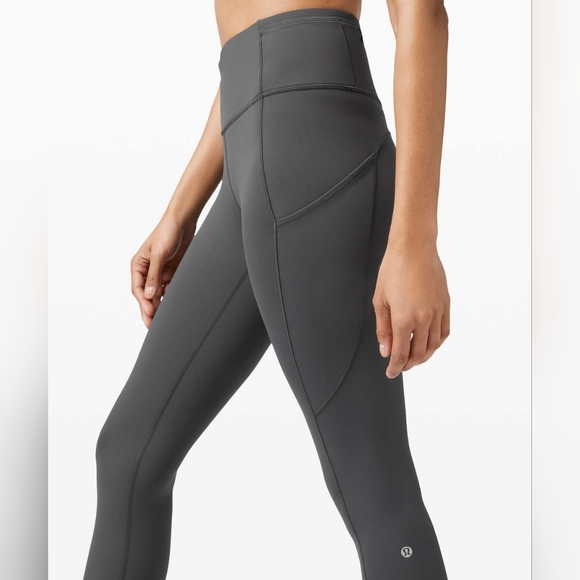 Lululemon Fast and Free High Rise Tight 28" *Brushed in Graphite Size 4 - Picture 5 of 10
